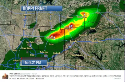 McKinney Hit By Hail March 27, 2014