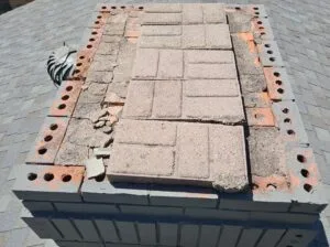 Chimney top open to weather