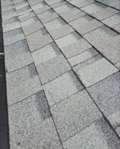 Older roof during home sale in a Dallas neighborhood