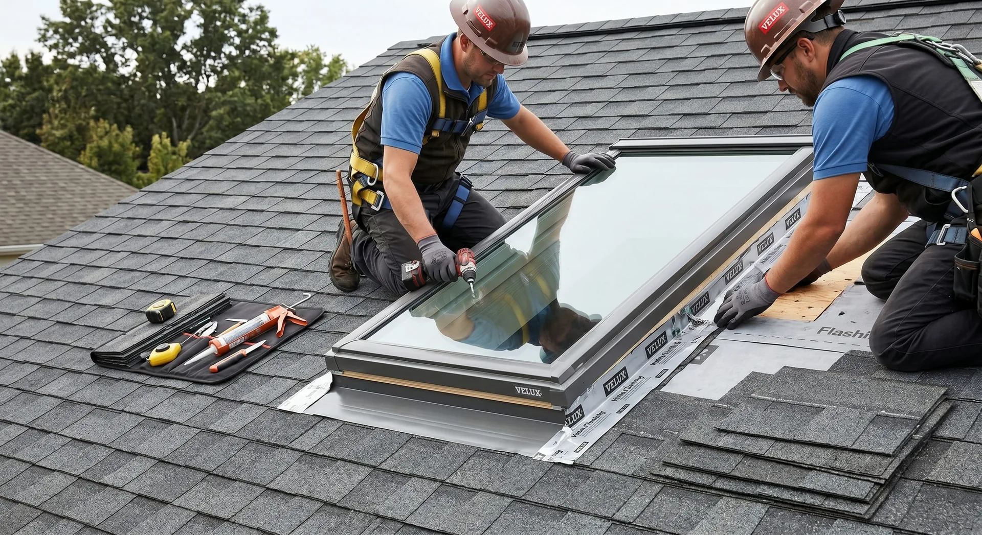 VELUX certified skylight installed in a residential roof