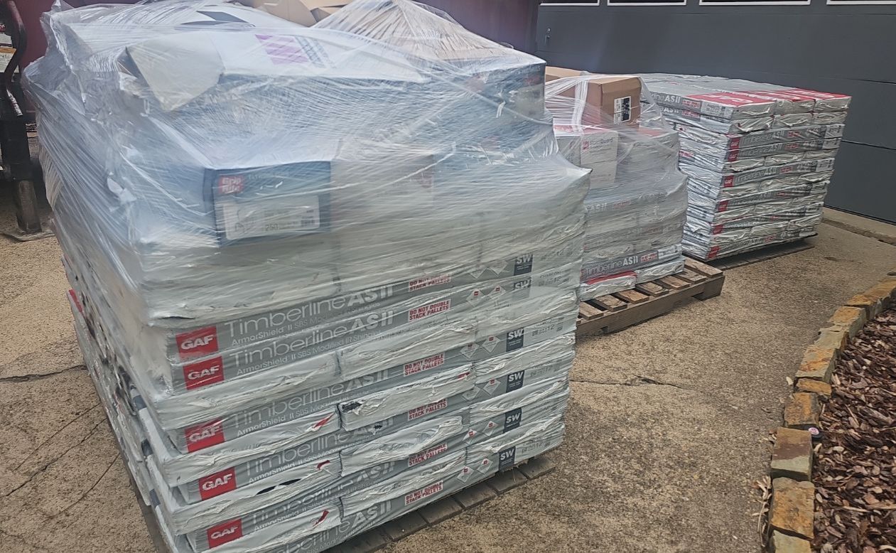 GAF ArmorShield II Class 4 shingles delivered for a Richardson roof replacement