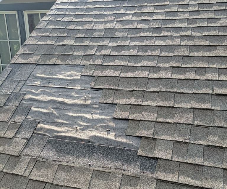 Wind Damage and an Emergency Roof Repair