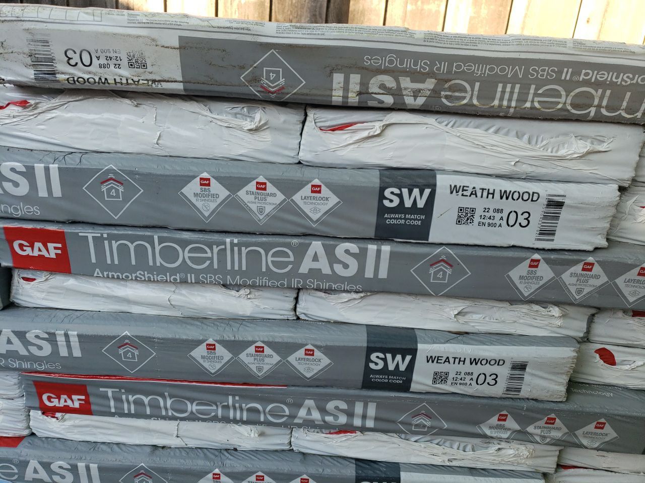GAF ArmorShield II Class 4 Weathered Wood shingles for Lakewood roof replacement