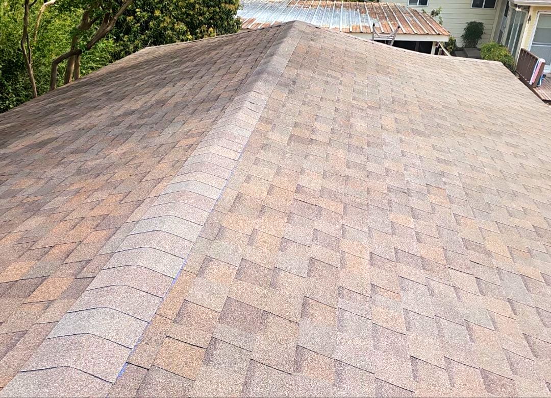 Completed CertainTeed Landmark Heather Blend roof on a Casa Linda Estates home in Dallas 75218