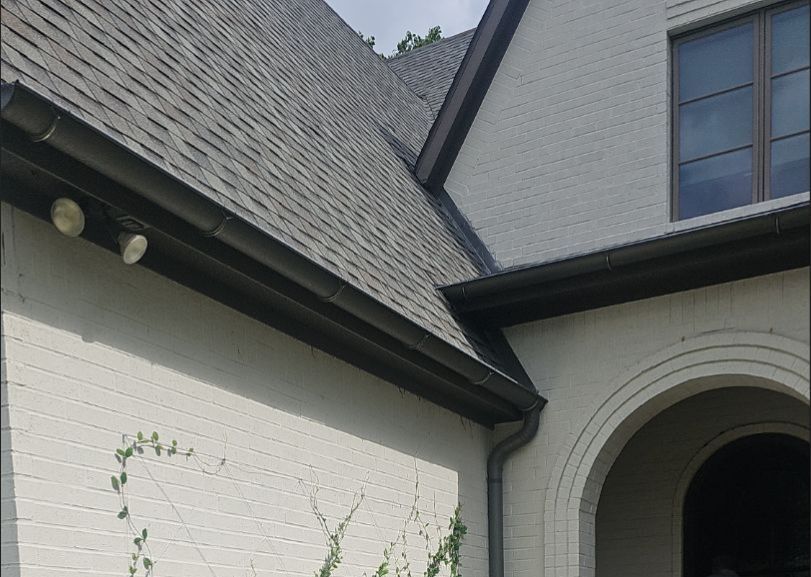 Roof valley repair area on a Lakewood home in Dallas 75214