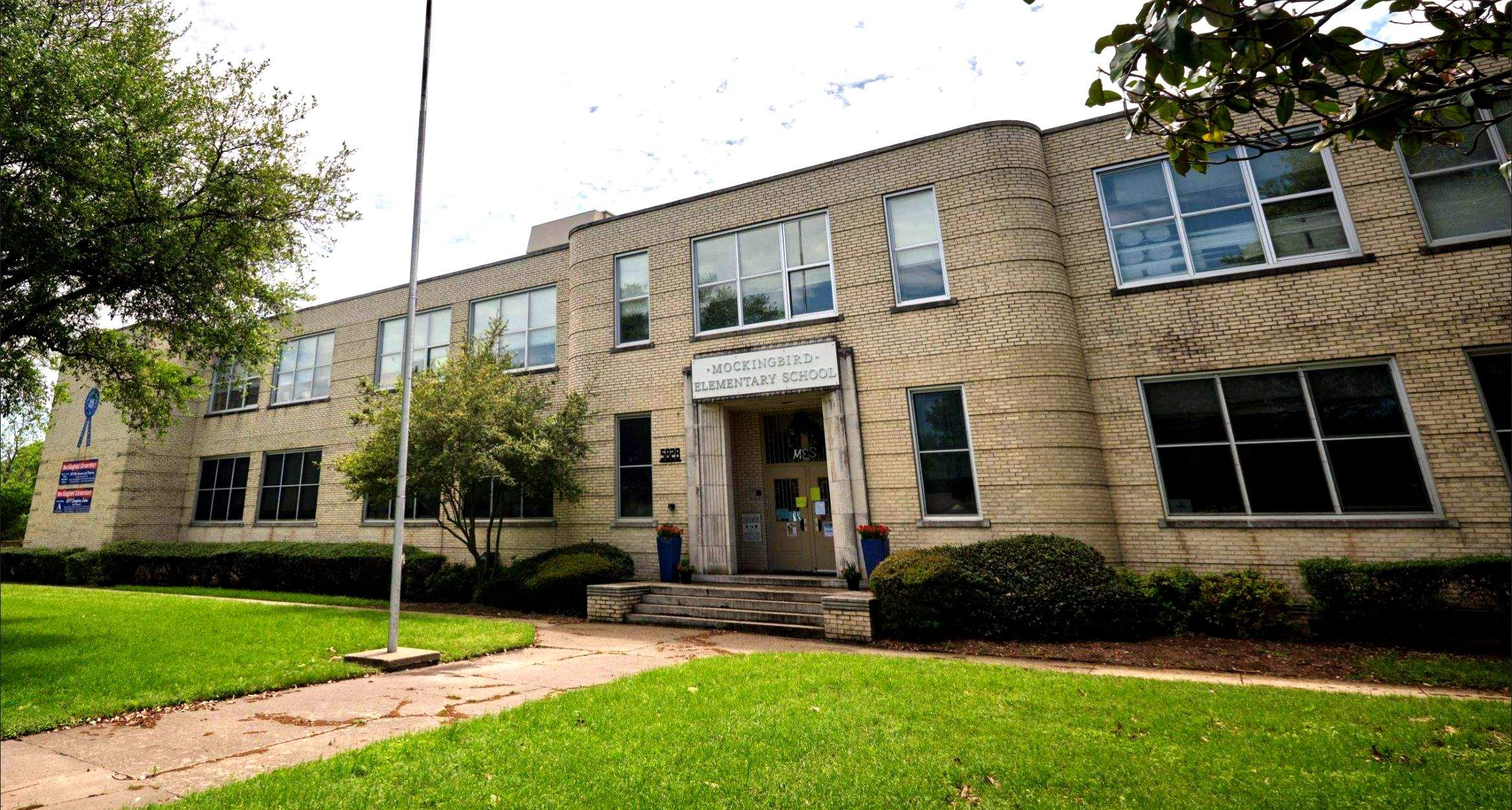 `Mockingbird Elementary School in the M Streets neighborhood of Dallas, Texas`