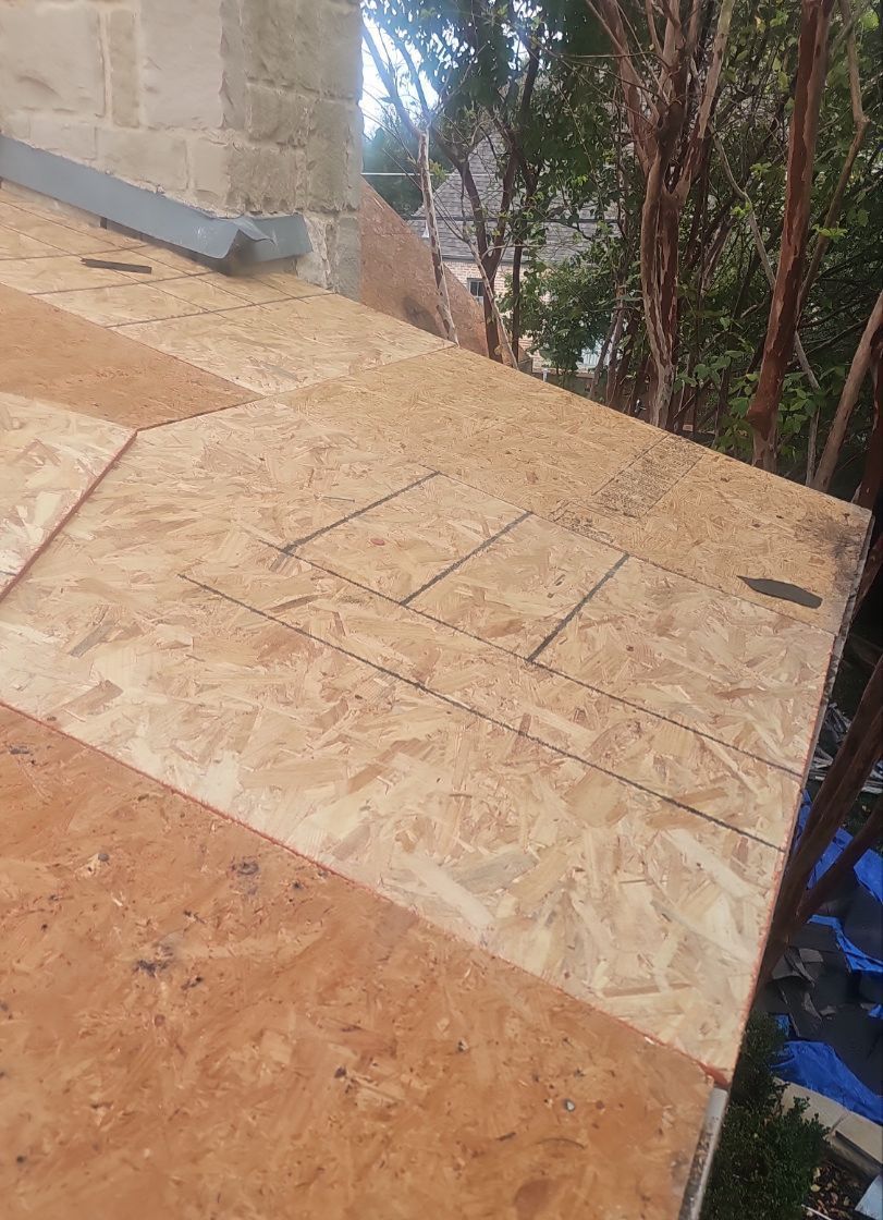 Roof Decking Replacement Near Chimney