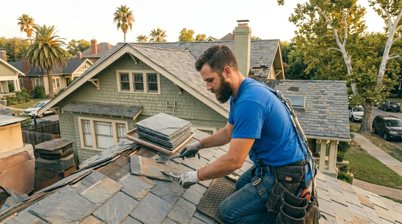Drip edge installed at the eave of an asphalt shingle roof