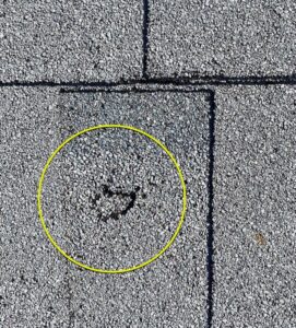 does my East Dallas Roof have hail damage