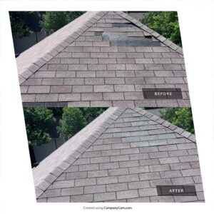 before & after wind damage repair 75214