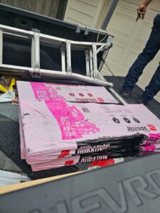 Owens Corning Duration in back of truck 