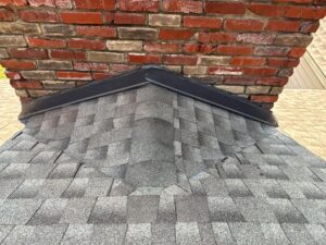 chimney with propert cricket and flashing